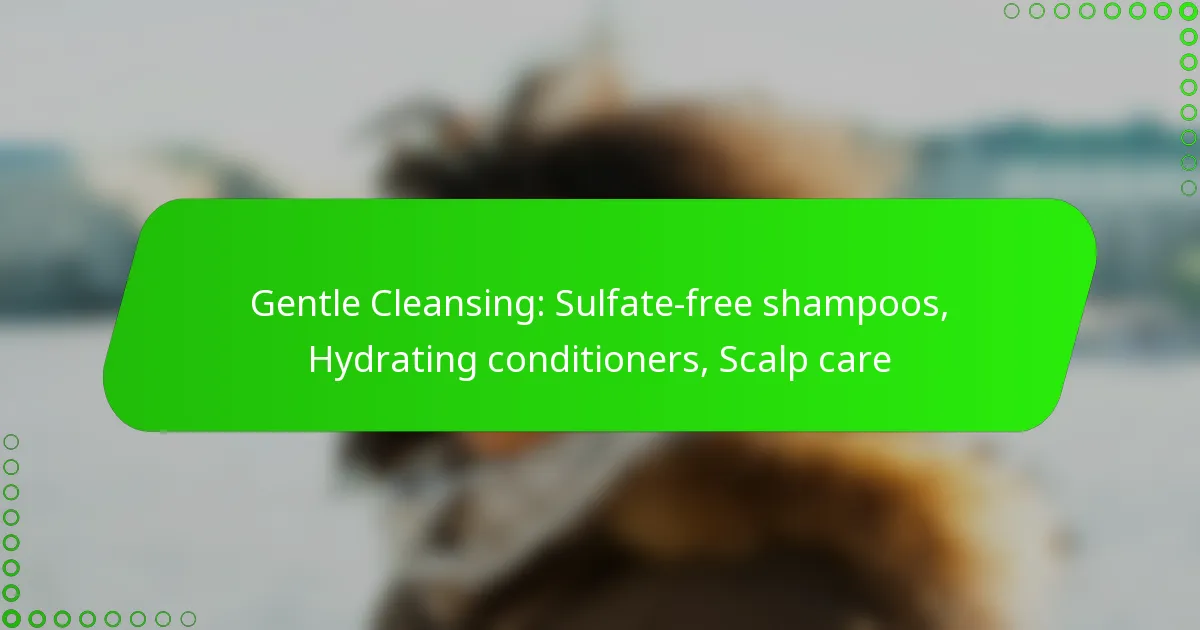 Gentle Cleansing: Sulfate-free shampoos, Hydrating conditioners, Scalp care
